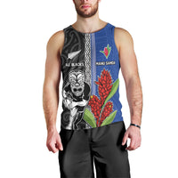 Custom Samoa and New Zealand Rugby Men Tank Top Teuila Samoan and Maori Warrior LT03 - Polynesian Pride