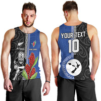 Custom Samoa and New Zealand Rugby Men Tank Top Teuila Samoan and Maori Warrior LT03 - Polynesian Pride