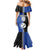 Custom Samoa and New Zealand Rugby Mermaid Dress Teuila Samoan and Maori Warrior