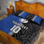 Custom Samoa and New Zealand Rugby Quilt Bed Set Teuila Samoan and Maori Warrior