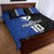 Custom Samoa and New Zealand Rugby Quilt Bed Set Teuila Samoan and Maori Warrior