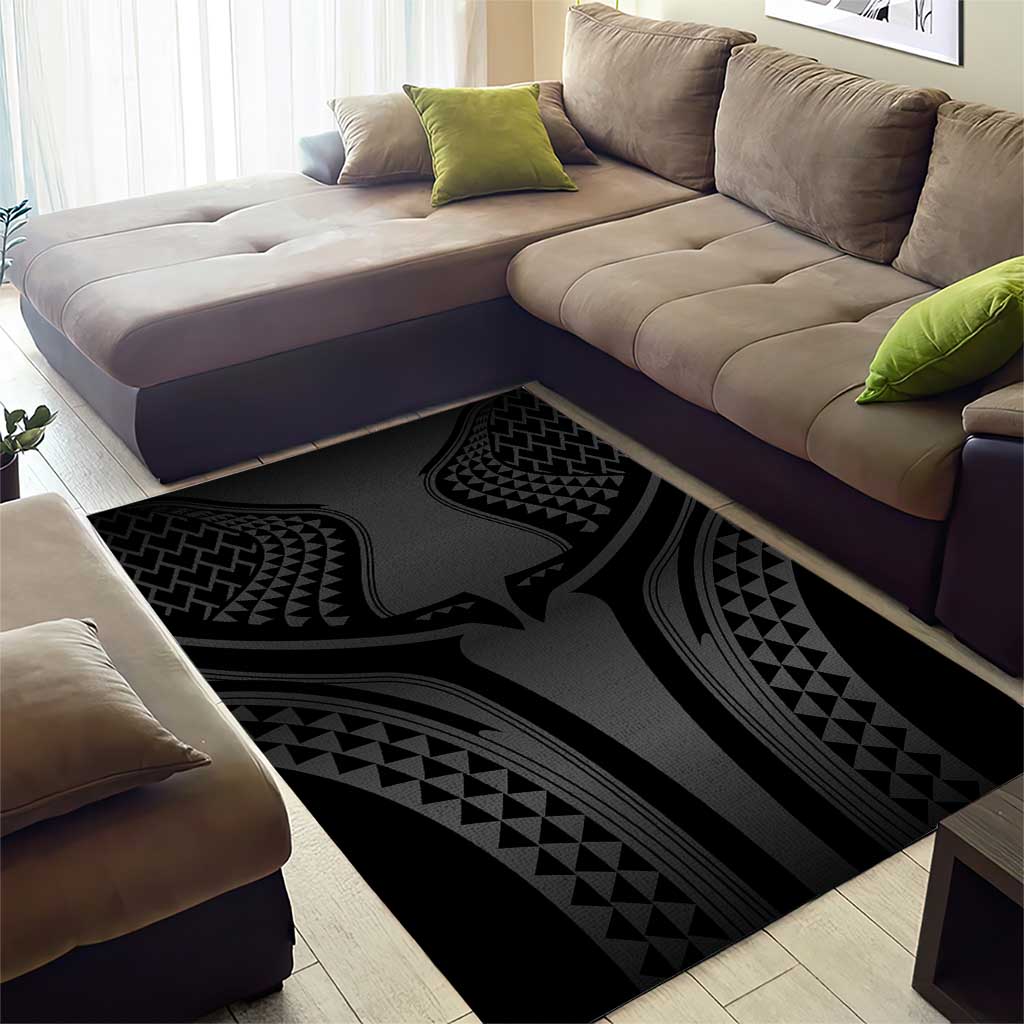 Hawaiian Kakau Art Tattoos Aquaman Style Area Rug Special Edition LT03 - Polynesian Pride