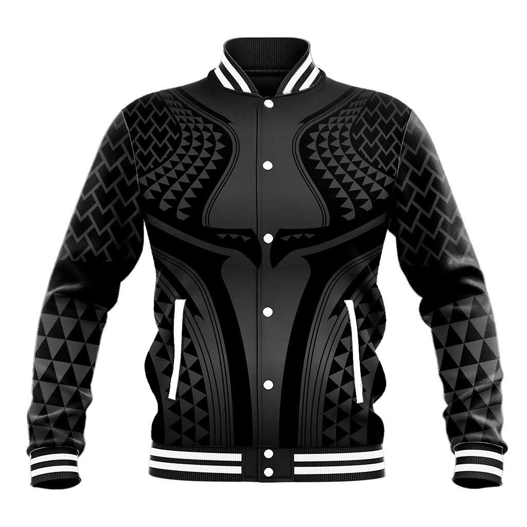 Hawaiian Kakau Art Tattoos Aquaman Style Baseball Jacket Special Edition LT03 Unisex Black - Polynesian Pride