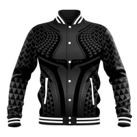 Hawaiian Kakau Art Tattoos Aquaman Style Baseball Jacket Special Edition LT03 Unisex Black - Polynesian Pride