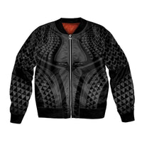 Hawaiian Kakau Art Tattoos Aquaman Style Bomber Jacket Special Edition LT03 Unisex Black - Polynesian Pride
