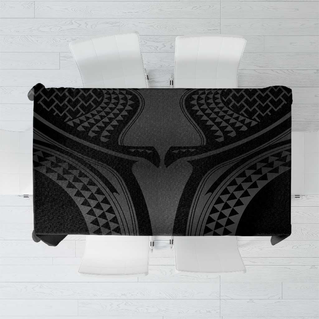 Hawaiian Kakau Art Tattoos Aquaman Style Tablecloth Special Edition LT03 Black - Polynesian Pride