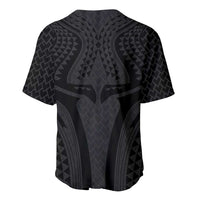 Hawaiian Kakau Art Tattoos Aquaman Style Baseball Jersey Black Version LT03 - Polynesian Pride