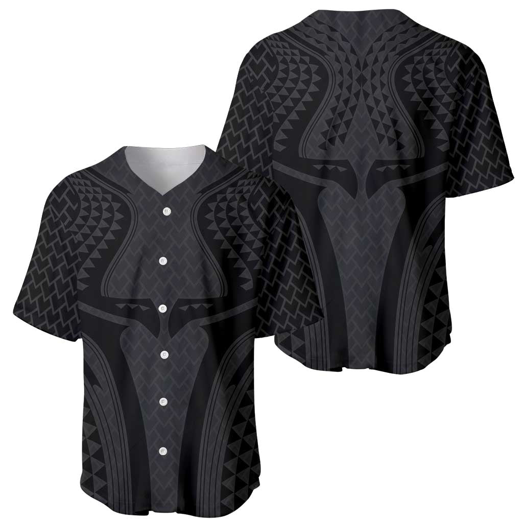 Hawaiian Kakau Art Tattoos Aquaman Style Baseball Jersey Black Version LT03 - Polynesian Pride