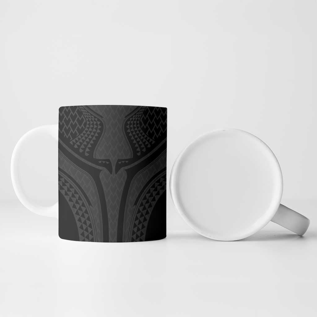 Hawaiian Kakau Art Tattoos Aquaman Style Ceramic Mug Black Version LT03 - Polynesian Pride