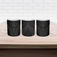 Hawaiian Kakau Art Tattoos Aquaman Style Ceramic Mug Black Version LT03 - Polynesian Pride