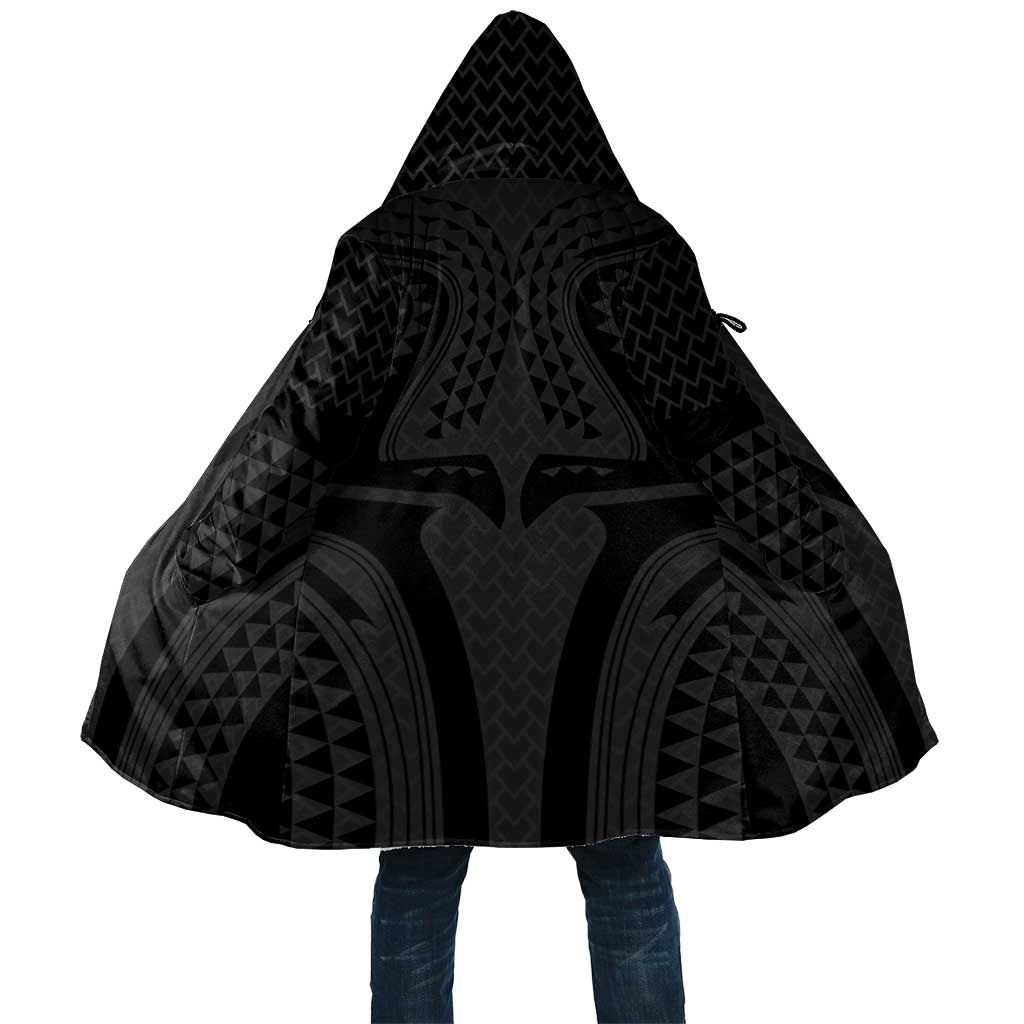 Hawaiian Kakau Art Tattoos Aquaman Style Cloak Black Version LT03 Unisex Black - Polynesian Pride