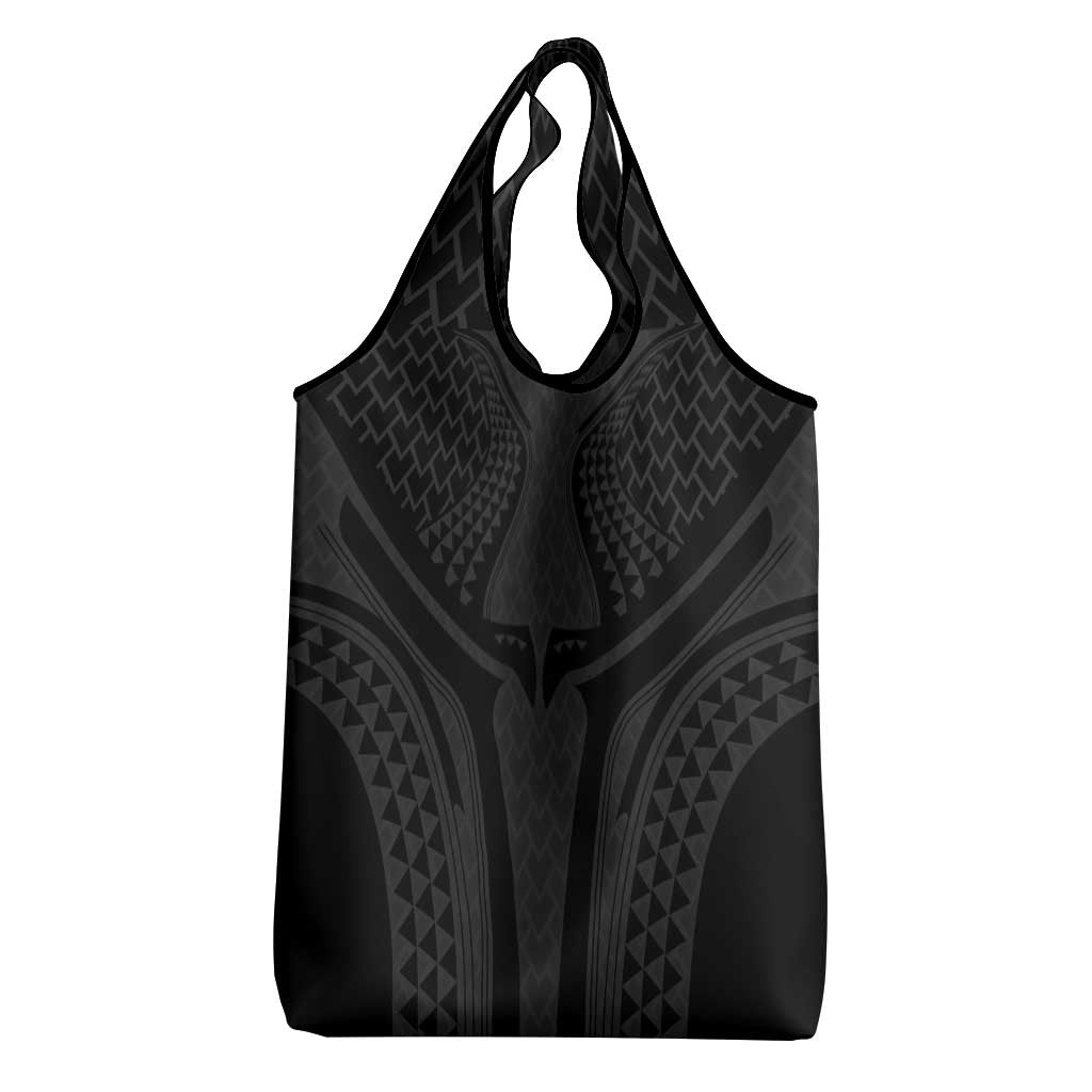 Hawaiian Kakau Art Tattoos Aquaman Style Grocery Bag Black Version LT03 - Polynesian Pride