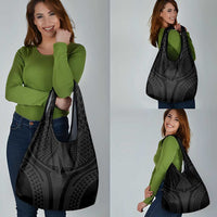 Hawaiian Kakau Art Tattoos Aquaman Style Grocery Bag Black Version LT03 - Polynesian Pride