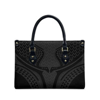 Hawaiian Kakau Art Tattoos Aquaman Style Leather Bag Black Version LT03 - Polynesian Pride