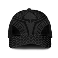 Hawaiian Kakau Art Tattoos Aquaman Style Mesh Trucker Cap Black Version LT03 One Size Black Black - Polynesian Pride