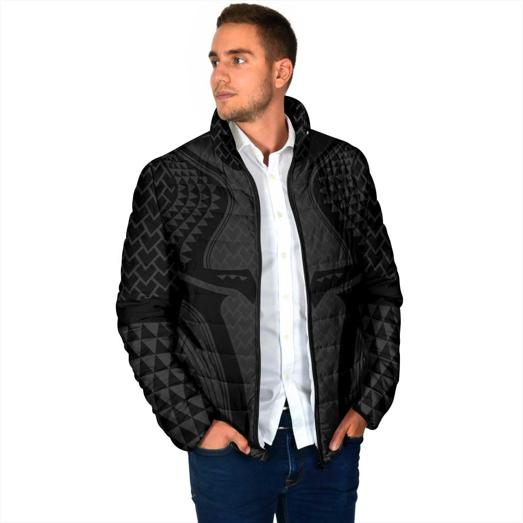 Hawaiian Kakau Art Tattoos Aquaman Style Padded Jacket Black Version LT03 - Polynesian Pride