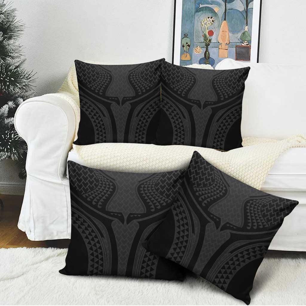 Hawaiian Kakau Art Tattoos Aquaman Style Pillow Cover Black Version LT03 - Polynesian Pride