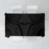 Hawaiian Kakau Art Tattoos Aquaman Style Tablecloth Black Version LT03 Black - Polynesian Pride