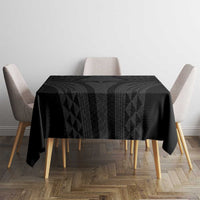 Hawaiian Kakau Art Tattoos Aquaman Style Tablecloth Black Version LT03 - Polynesian Pride