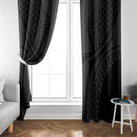 Hawaiian Kakau Art Tattoos Aquaman Style Window Curtain Black Version LT03 - Polynesian Pride
