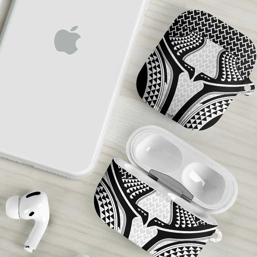 Hawaiian Kakau Art Tattoos Aquaman Style AirPods Case White Version LT03 - Polynesian Pride