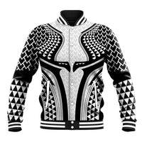 Hawaiian Kakau Art Tattoos Aquaman Style Baseball Jacket White Version LT03 Unisex White - Polynesian Pride