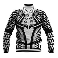 Hawaiian Kakau Art Tattoos Aquaman Style Baseball Jacket White Version LT03 - Polynesian Pride