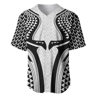 Hawaiian Kakau Art Tattoos Aquaman Style Baseball Jersey White Version LT03 White - Polynesian Pride