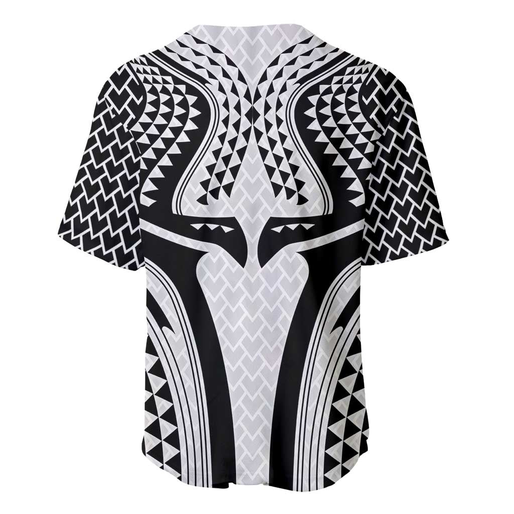 Hawaiian Kakau Art Tattoos Aquaman Style Baseball Jersey White Version LT03 - Polynesian Pride