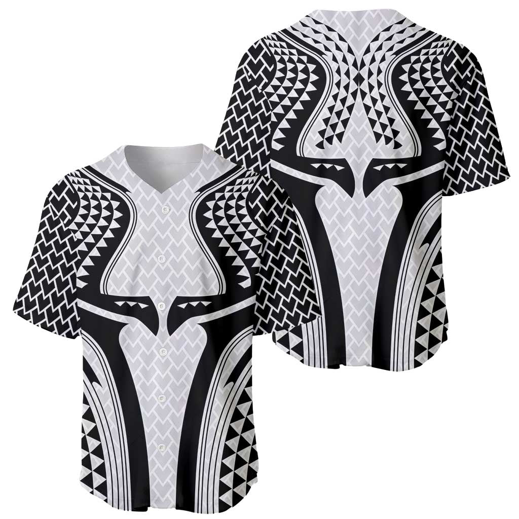 Hawaiian Kakau Art Tattoos Aquaman Style Baseball Jersey White Version LT03 - Polynesian Pride