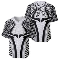 Hawaiian Kakau Art Tattoos Aquaman Style Baseball Jersey White Version LT03 - Polynesian Pride