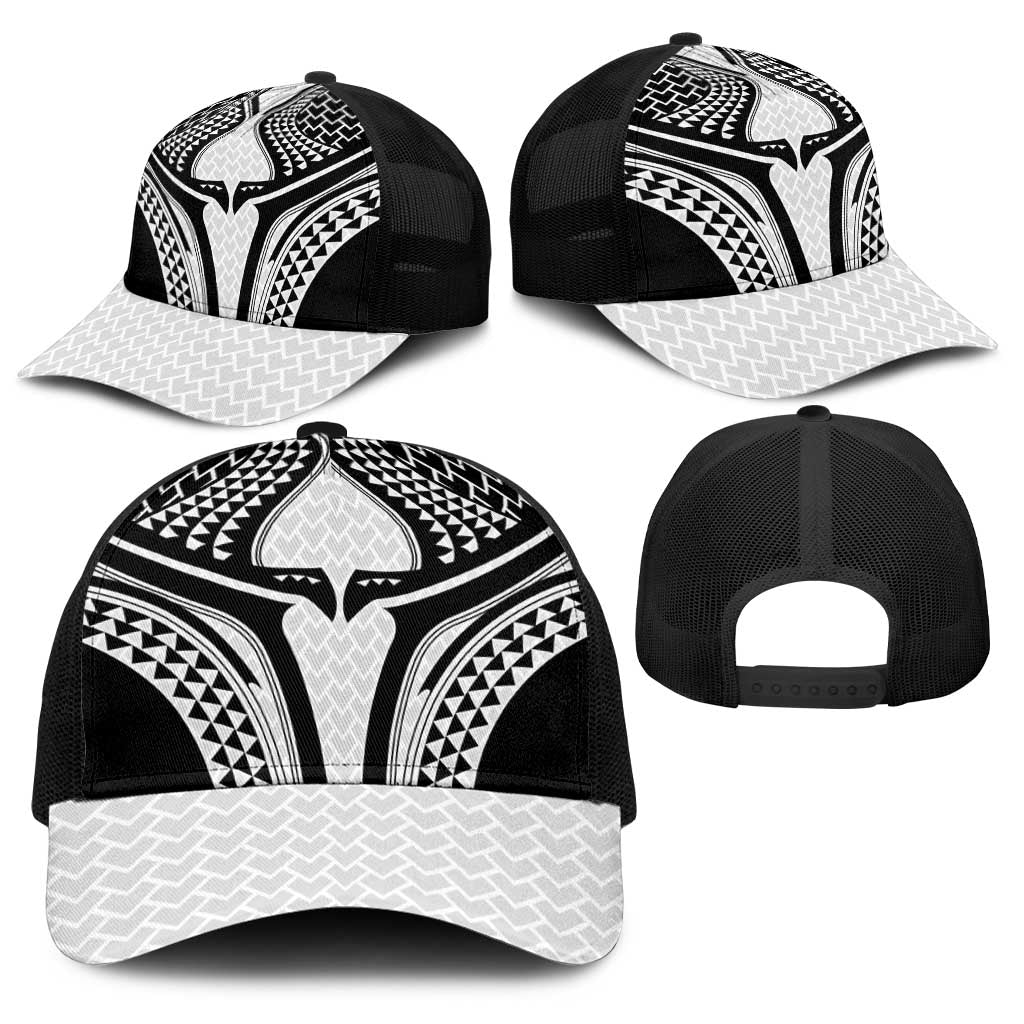 Hawaiian Kakau Art Tattoos Aquaman Style Baseball Net Cap White Version LT03 - Polynesian Pride