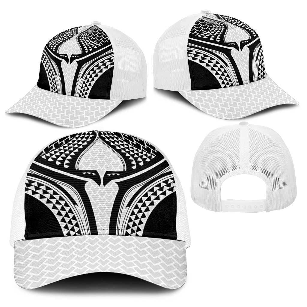 Hawaiian Kakau Art Tattoos Aquaman Style Baseball Net Cap White Version LT03 - Polynesian Pride