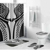 Hawaiian Kakau Art Tattoos Aquaman Style Bathroom Set White Version LT03 Bathroom Set (4 pcs) White - Polynesian Pride