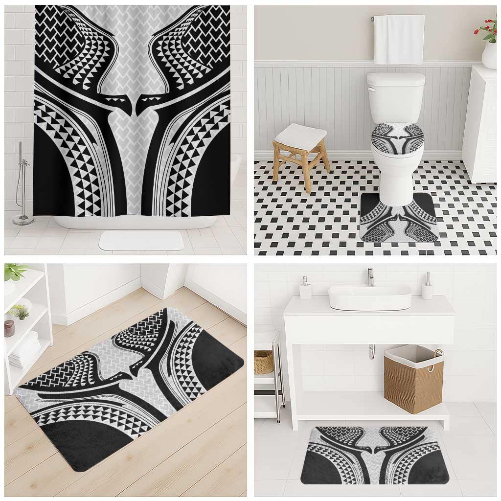 Hawaiian Kakau Art Tattoos Aquaman Style Bathroom Set White Version LT03 - Polynesian Pride