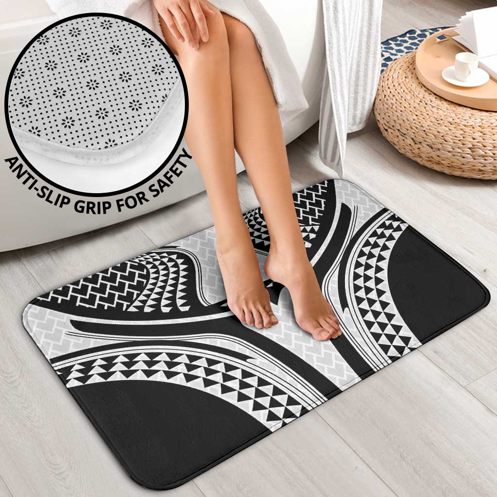 Hawaiian Kakau Art Tattoos Aquaman Style Bathroom Set White Version LT03 - Polynesian Pride
