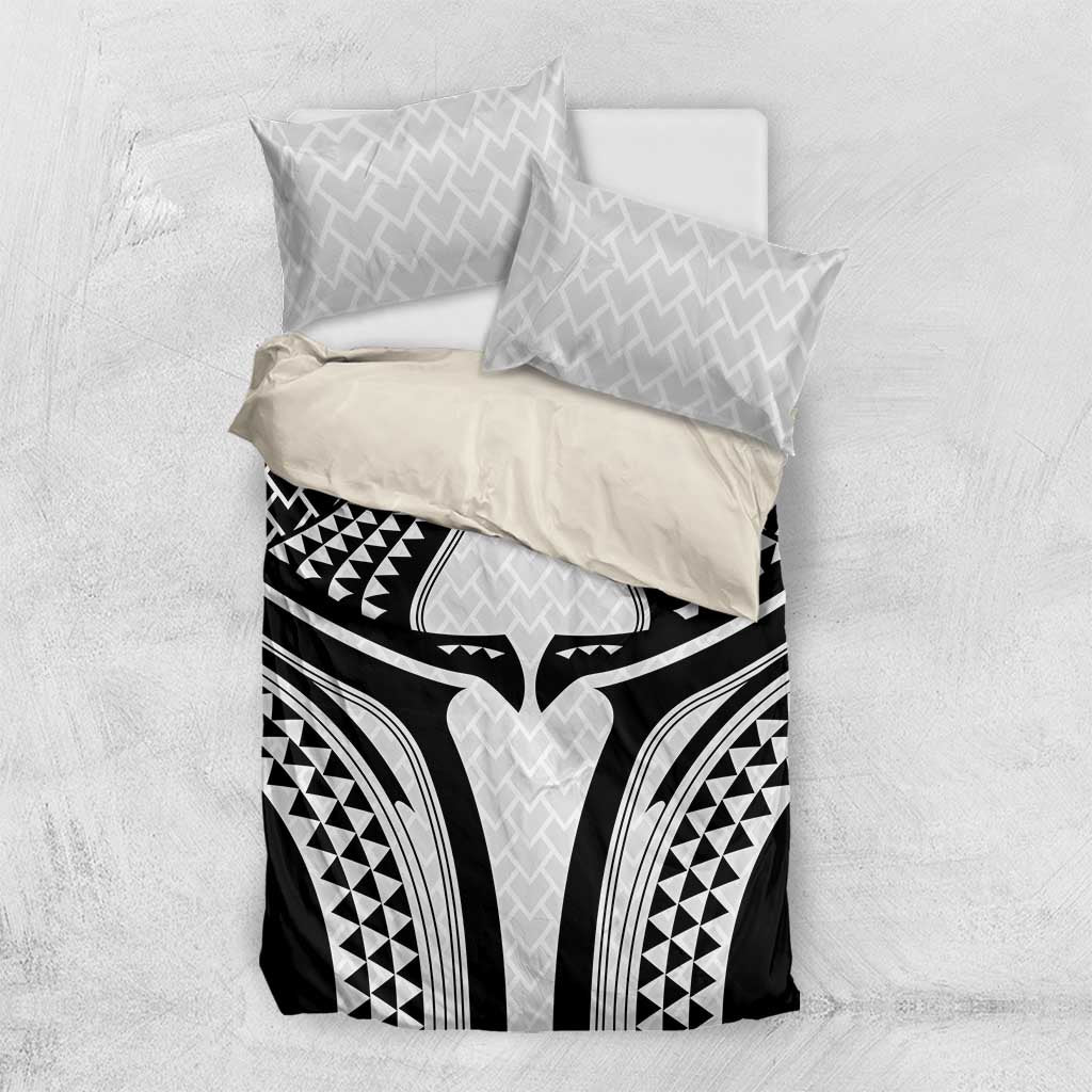 Hawaiian Kakau Art Tattoos Aquaman Style Bedding Set White Version LT03 US Twin 172cm x 218cm White - Polynesian Pride