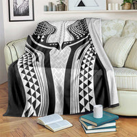 Hawaiian Kakau Art Tattoos Aquaman Style Blanket White Version LT03 White - Polynesian Pride