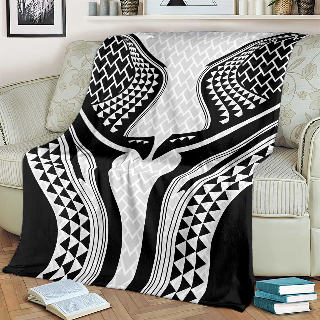 Hawaiian Kakau Art Tattoos Aquaman Style Blanket White Version LT03 - Polynesian Pride