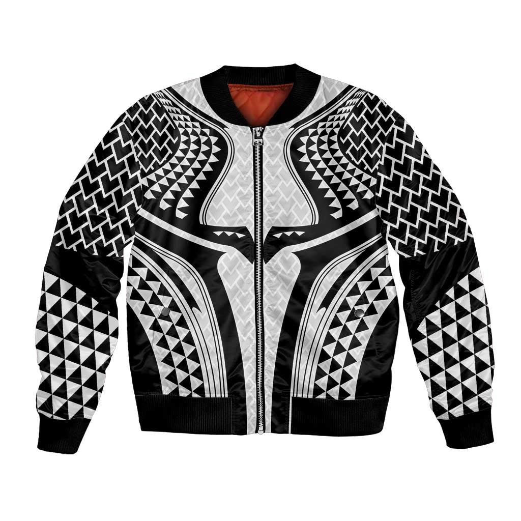 Hawaiian Kakau Art Tattoos Aquaman Style Bomber Jacket White Version LT03 Unisex White - Polynesian Pride
