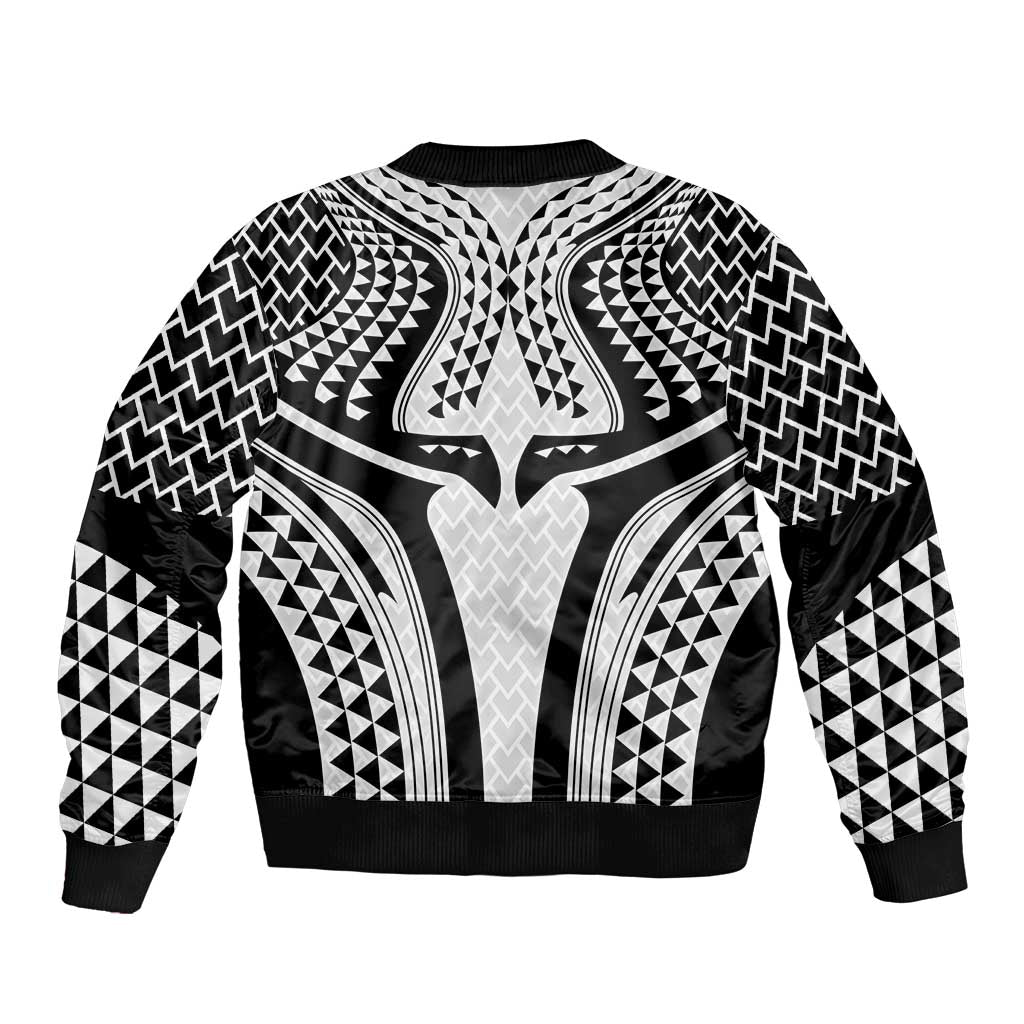 Hawaiian Kakau Art Tattoos Aquaman Style Bomber Jacket White Version LT03 - Polynesian Pride