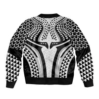 Hawaiian Kakau Art Tattoos Aquaman Style Bomber Jacket White Version LT03 - Polynesian Pride