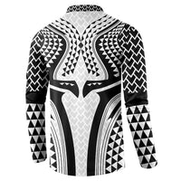 Hawaiian Kakau Art Tattoos Aquaman Style Button Sweatshirt White Version LT03 - Polynesian Pride