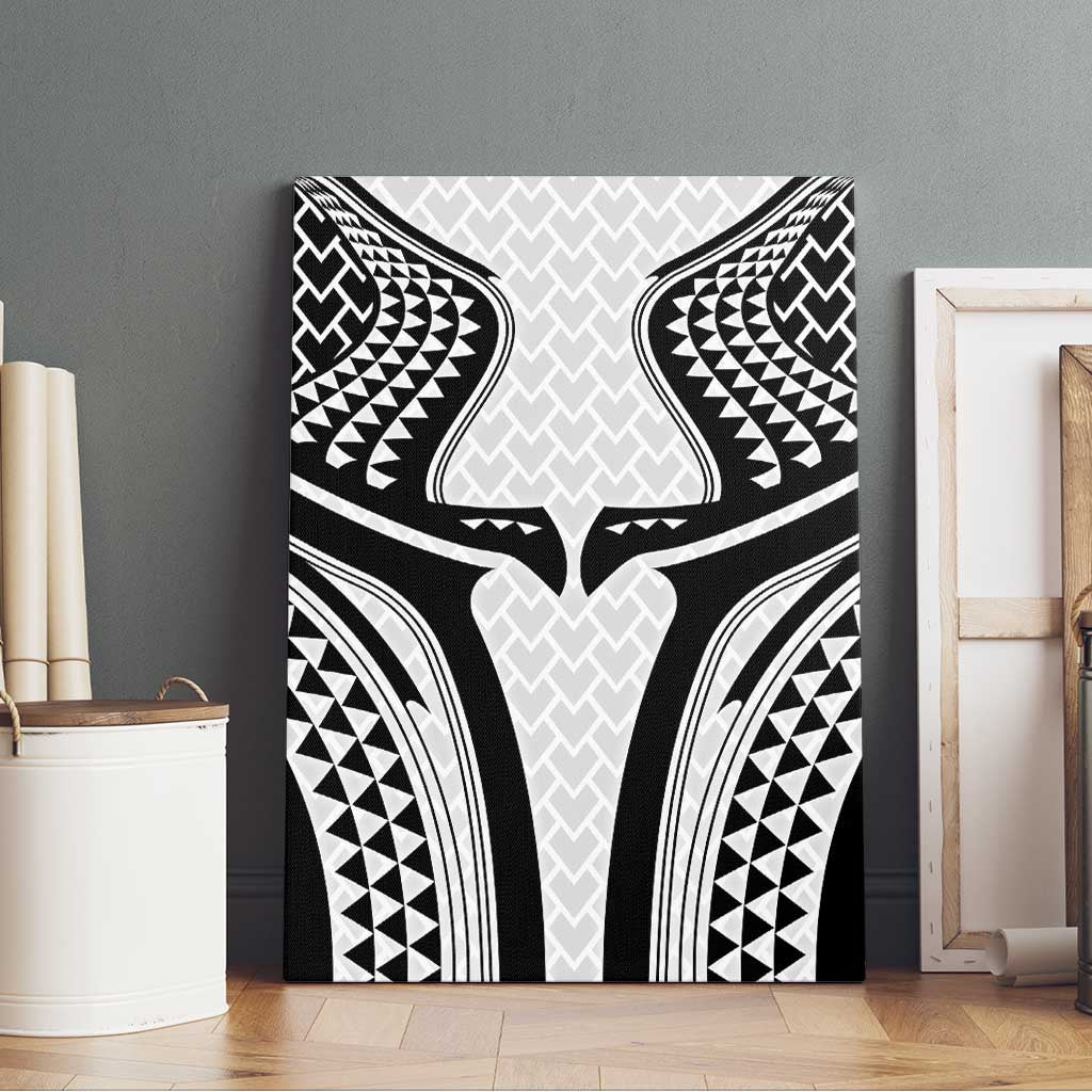 Hawaiian Kakau Art Tattoos Aquaman Style Canvas Wall Art White Version LT03 - Polynesian Pride