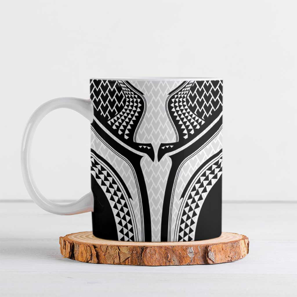 Hawaiian Kakau Art Tattoos Aquaman Style Ceramic Mug White Version LT03 White - Polynesian Pride