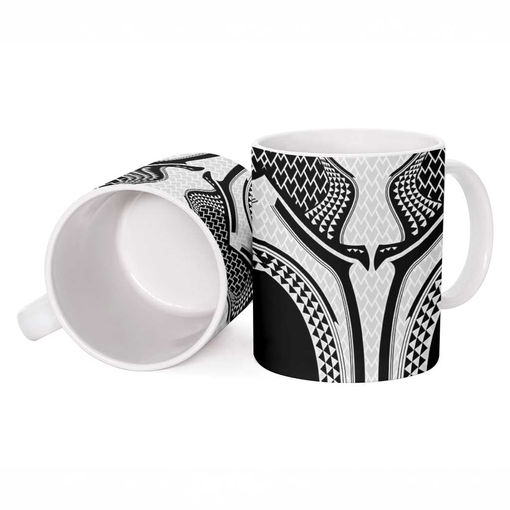 Hawaiian Kakau Art Tattoos Aquaman Style Ceramic Mug White Version LT03 - Polynesian Pride