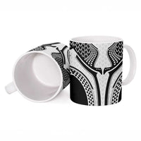 Hawaiian Kakau Art Tattoos Aquaman Style Ceramic Mug White Version LT03 - Polynesian Pride