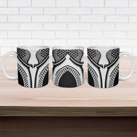 Hawaiian Kakau Art Tattoos Aquaman Style Ceramic Mug White Version LT03 - Polynesian Pride