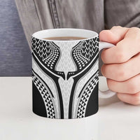 Hawaiian Kakau Art Tattoos Aquaman Style Ceramic Mug White Version LT03 - Polynesian Pride