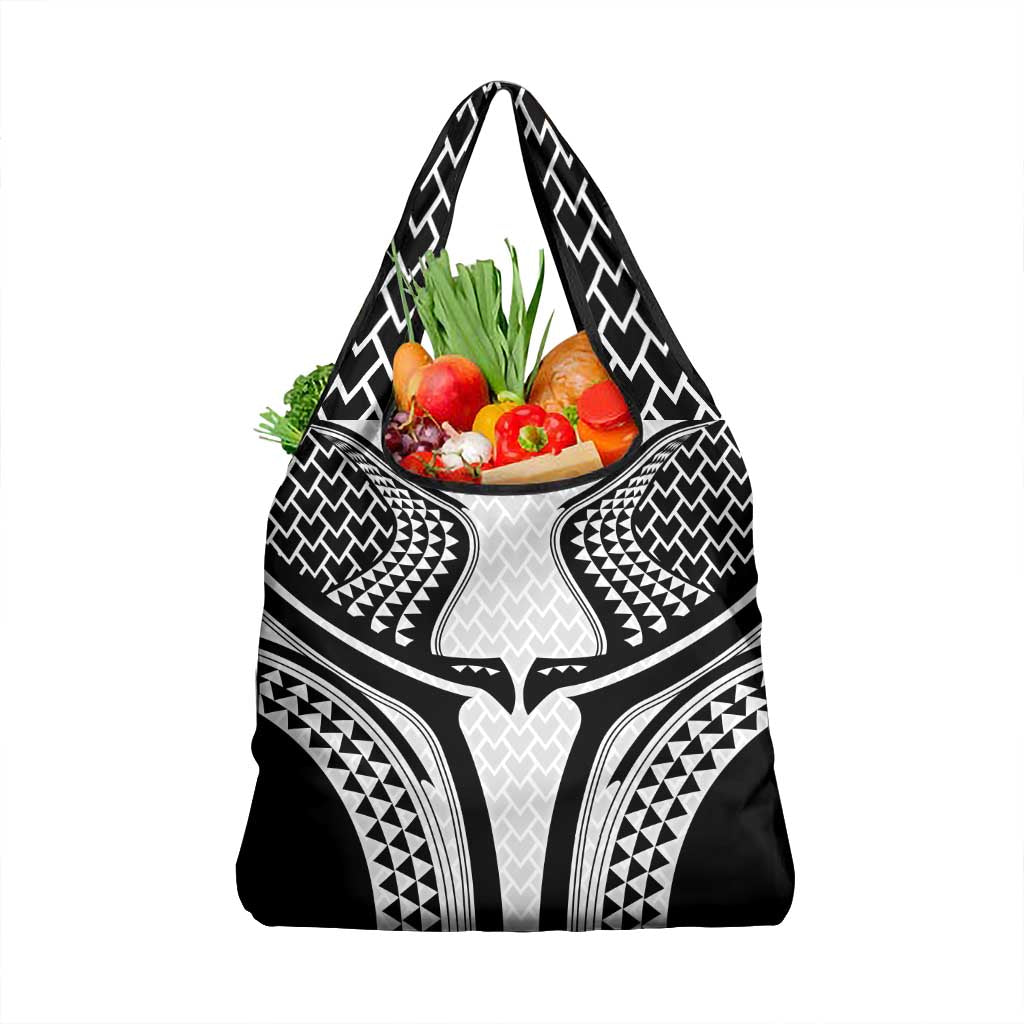 Hawaiian Kakau Art Tattoos Aquaman Style Grocery Bag White Version LT03 1-pack One Size White - Polynesian Pride